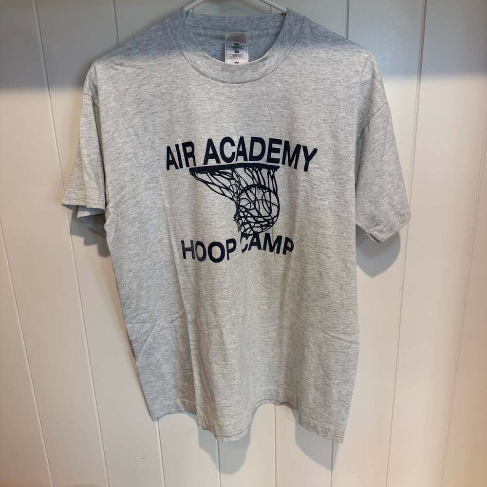 Vintage Air Force Air Academy T-Shirt L Grey Basketball